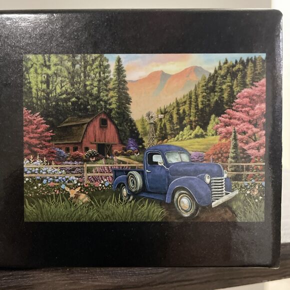 Brother Sister Design Studio 1000 Piece Puzzle 27x39in Vintage Truck Barn Scenic - Picture 2 of 5